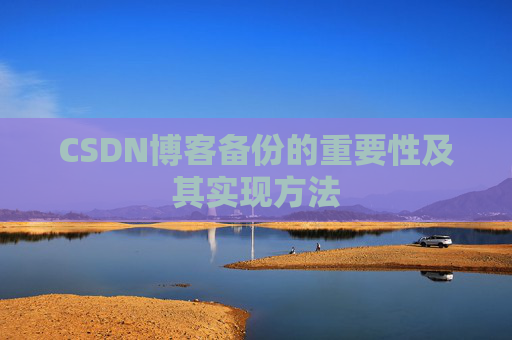 CSDN博客备份的重要性及其实现方法